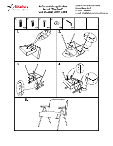 Manual de uso Albatros 4166 Stanford Sillón