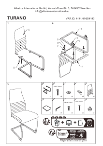 Manual Albatros 4141 Turano Chair