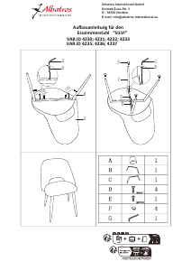 Manual Albatros 4235 Silvi Chair