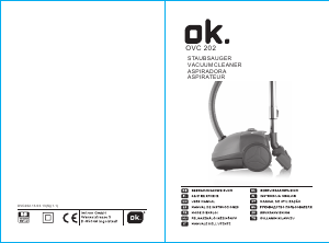 Kullanım kılavuzu OK OVC 202 Elektrikli süpürge