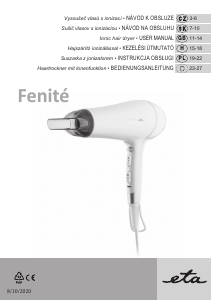 Návod Eta Fenité 7320 90010 Fén na vlasy
