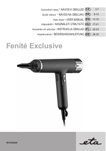 Návod Eta Fenité Exclusive 9318 90000 Fén na vlasy