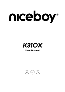 Manual Niceboy K310X Keyboard