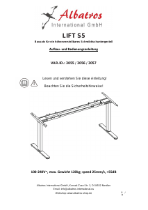 Manual de uso Albatros 3055 Lift S5 Escritorio