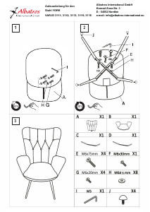 Manual de uso Albatros 3112 York Sillón
