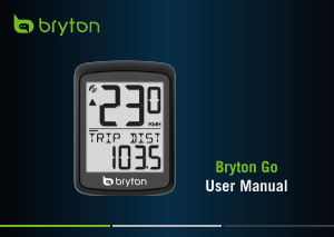 Bruksanvisning Bryton Go Cykeldator