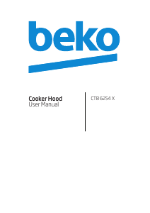 Manual BEKO CTB 6254 X Cooker Hood