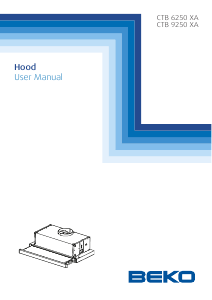 Manual BEKO CTB 9250 XA Cooker Hood