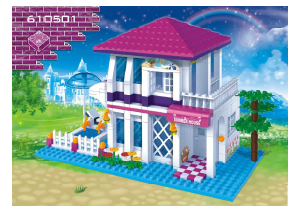 Brugsanvisning BanBao set 6105 Loving World Sommerhus