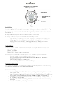 Bedienungsanleitung Atrium A25-10 Armbanduhr