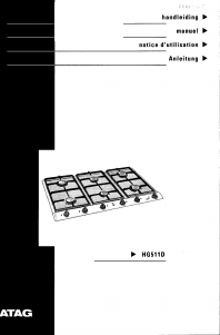 Handleiding ATAG HG511D Kookplaat