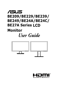 Handleiding Asus BE24AQLB LCD monitor