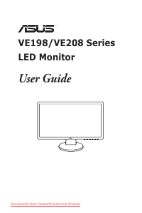 Handleiding Asus VE198D LCD monitor