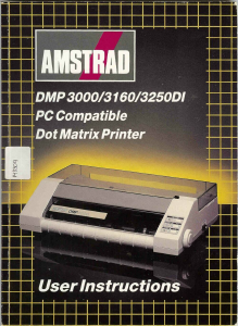 Handleiding Amstrad DMP 3160 Printer