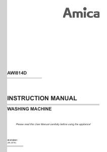 Handleiding Amica AWI814D Wasmachine