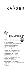 Manuale Kayser INOXcreamer Sifone per panna