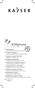Manuale Kayser SYMphonie Sifone per panna