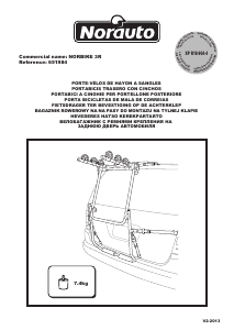 Manual de uso Norauto Norbike 3R Porta bicicleta