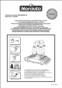 Handleiding Norauto Rapidbike 4P Fietsendrager