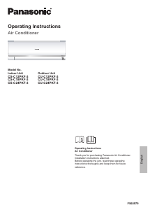 Bruksanvisning Panasonic CU-C24PKF-3 Luftkonditionering