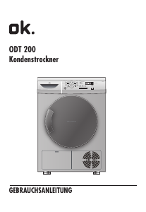 Handleiding OK ODT 200 Wasdroger
