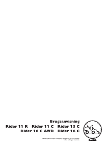 Brugsanvisning Husqvarna Rider 16 C AWD Plæneklipper