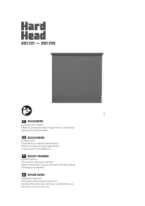 Bruksanvisning Hard Head 001-722 Rullgardin