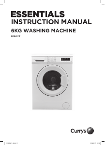 Handleiding Currys Essentials C612WM17 Wasmachine