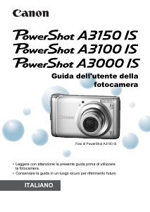 Manuale Canon PowerShot A3100 IS Fotocamera digitale