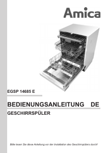 Bedienungsanleitung Amica EGSP 14685 E Geschirrspüler