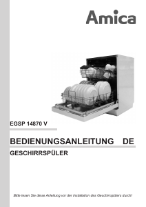 Bedienungsanleitung Amica EGSP 14870 V Geschirrspüler