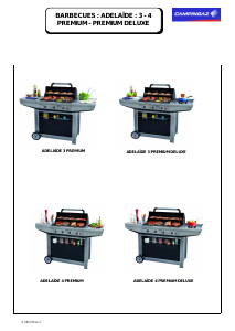 Manual Campingaz Adelaide 3 Deluxe Premium Barbecue