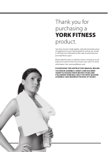 Manual York Fitness Challenger Elite Exercise Bike