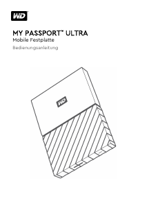 Bedienungsanleitung Western Digital WDBFKT0030BGY-WESN My Passport Ultra Festplatte
