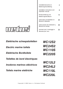 Handleiding Vetus WC12S2 Toilet