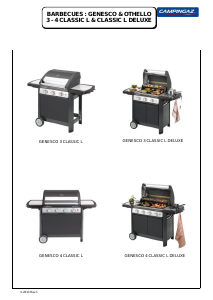 Bruksanvisning Campingaz Genesco 3 Classic L Utegrill