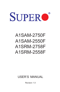Manual Supermicro A1SAM-2550F Motherboard