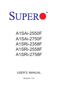 Manual Supermicro A1SRi-2758F Motherboard