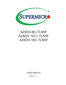 Manual Supermicro A2SDV-12C+-TLN5F Motherboard