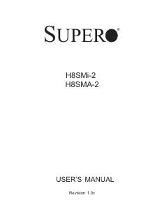 Handleiding Supermicro H8SMA-2 Moederbord