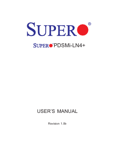 Manual Supermicro PDSMi-LN4+ Motherboard