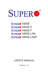 Manual Supermicro X8SI6-F Motherboard