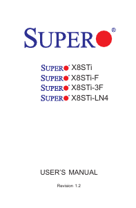 Manual Supermicro X8STi-LN4 Motherboard