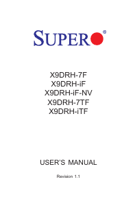 Manual Supermicro X9DRH-iF-NV Motherboard