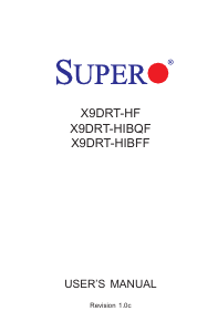 Manual Supermicro X9DRT-HIBQF Motherboard
