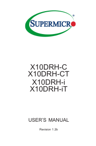 Manual Supermicro X10DRH-C Motherboard