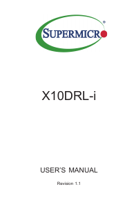 Manual Supermicro X10DRL-i Motherboard
