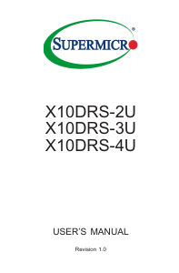Manual Supermicro X10DRS-3U Motherboard