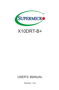 Manual Supermicro X10DRT-B+ Motherboard