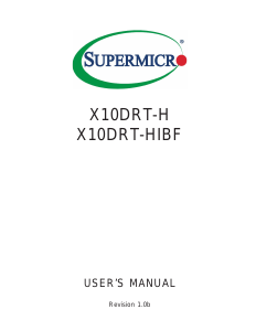 Manual Supermicro X10DRT-H Motherboard